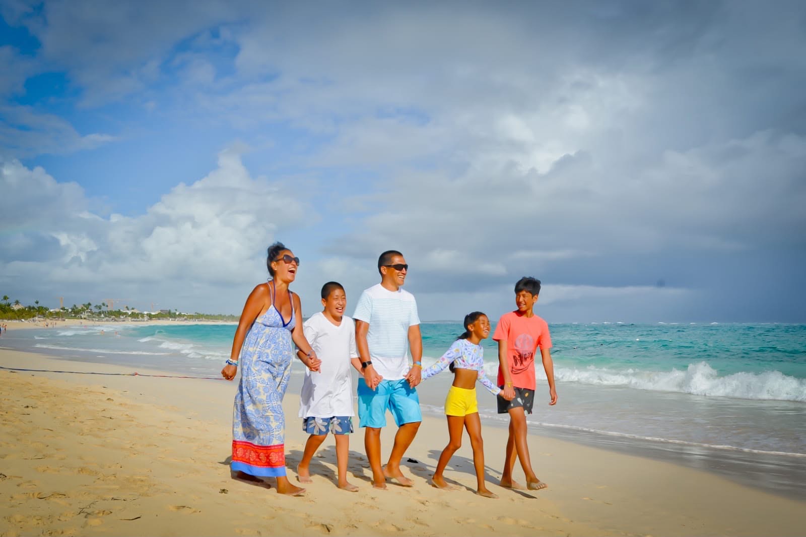 Lourdes Miranda with her family